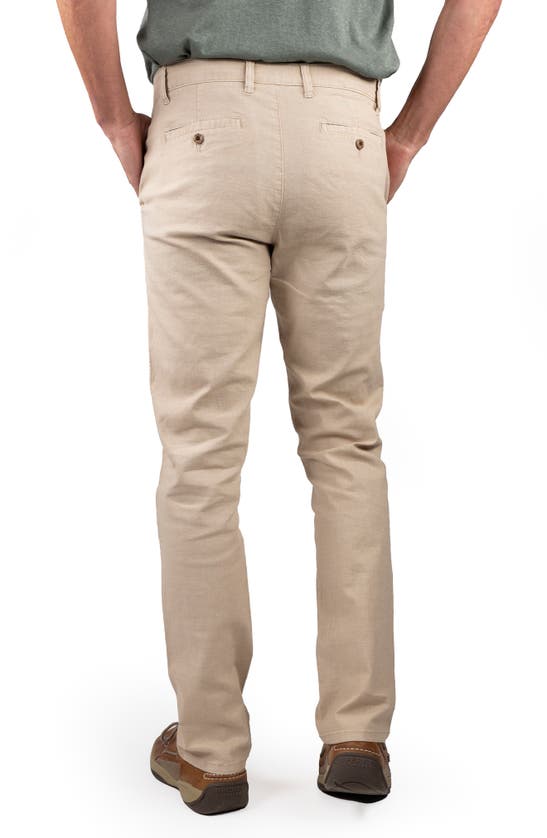 Shop Tailor Vintage Puretec Cool® Linen & Cotton Chino Pants In Stone