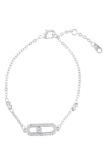Adornia Pavé Chain Bracelet In Silver