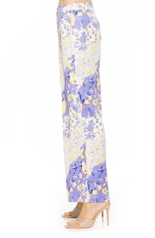 Alexia Admor Women's Cerise Floral Wide Leg Pants In Lilac Floral