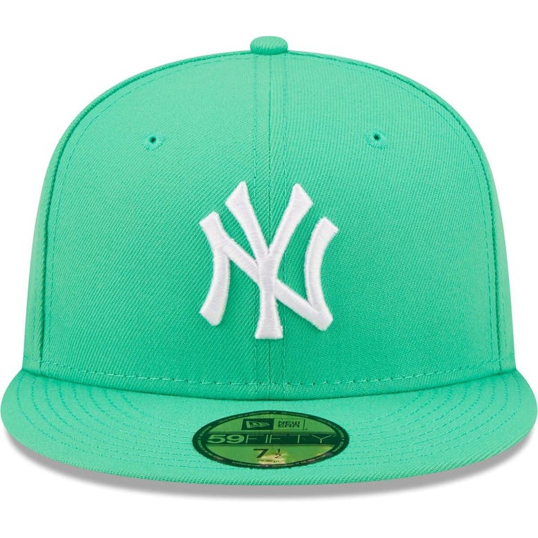 Men's New York Yankees New Era Kelly Green White Logo 59FIFTY Fitted Hat