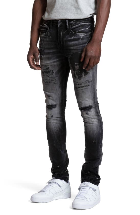 Shop Prps Jimi Hendrix Experience Skinny Jeans In Black