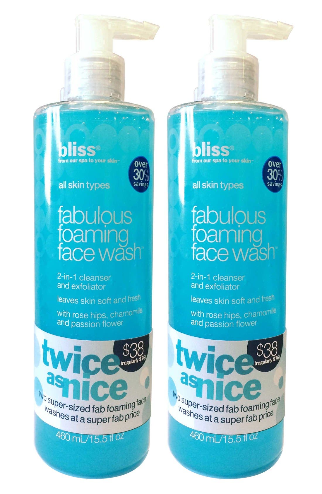 bliss® 'Fabulous' Foaming Face Wash Duo (USD $76 Value ...