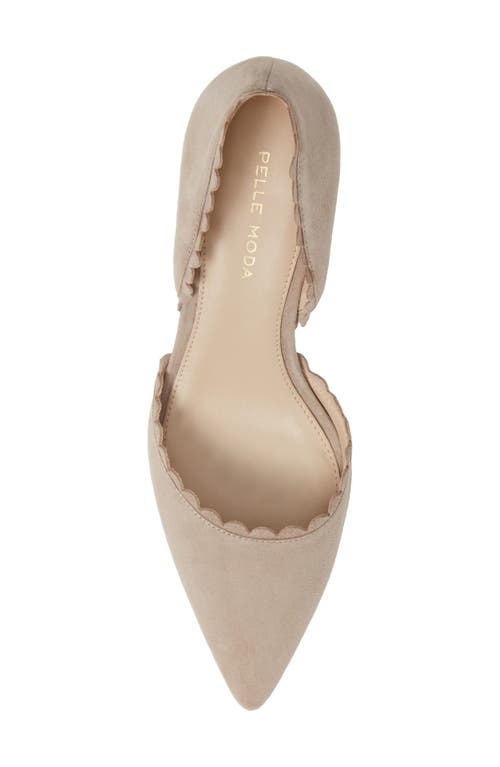 Pelle Moda Kenny D'orsay Pump In Mushroom Suede