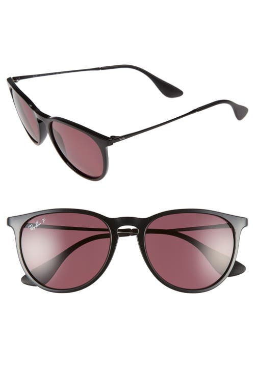 Ray-Ban Erika Classic 54mm Sunglasses in Black/Purple at Nordstrom