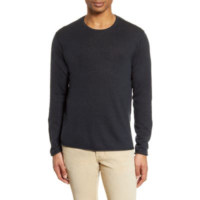 Rag & Bone Trent Crewneck Wool Blend Sweater, Blue