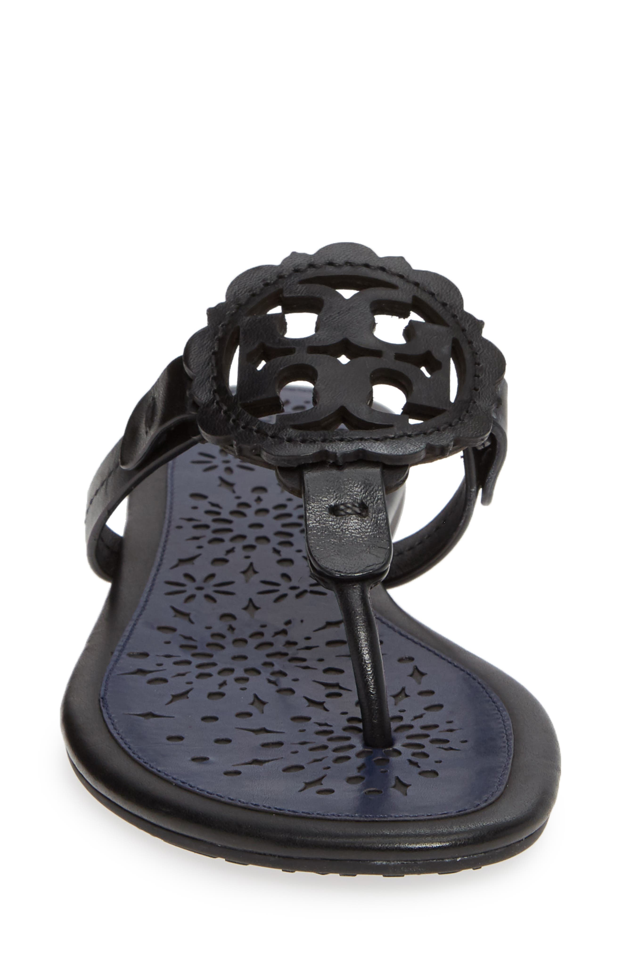 miller scallop sandal leather