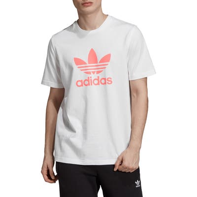 Adidas Originals Trefoil Graphic T-Shirt, White