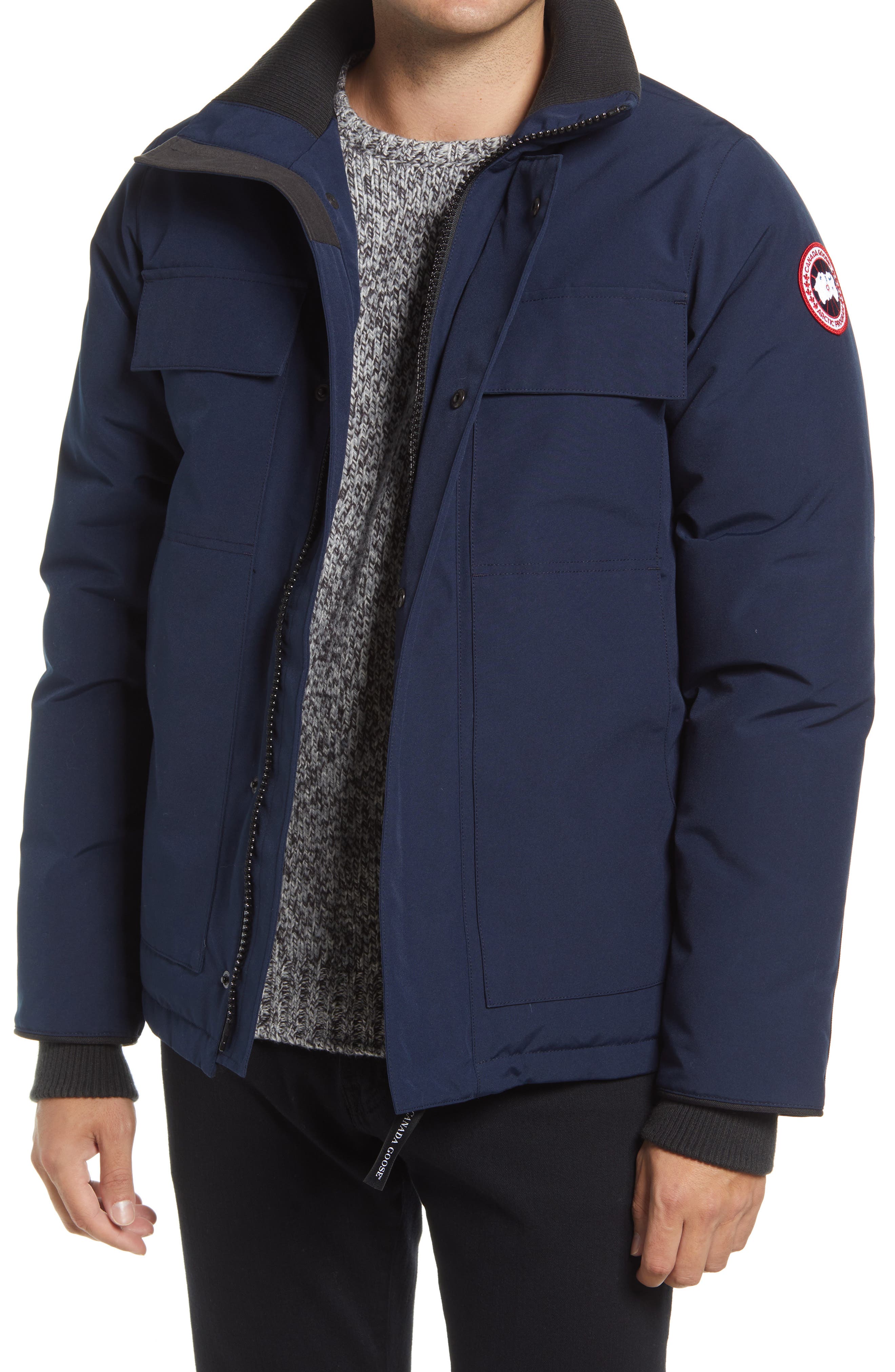 canada goose mens blue jacket