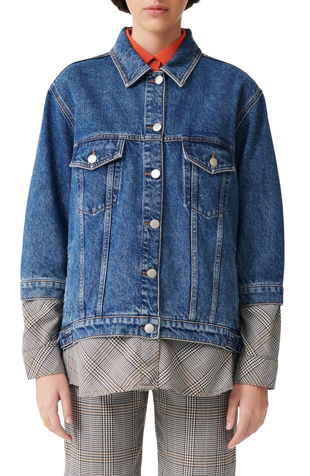 maje jean jacket