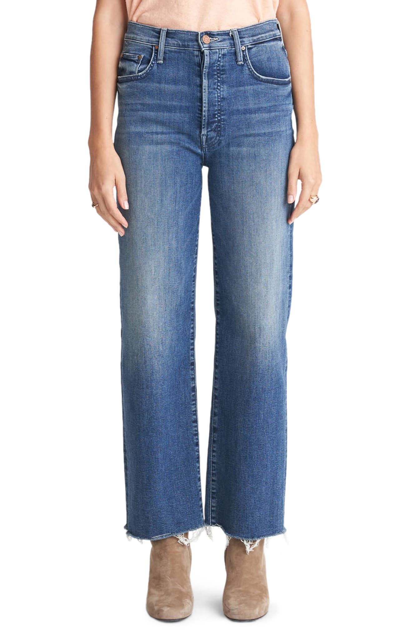 mother fray jeans