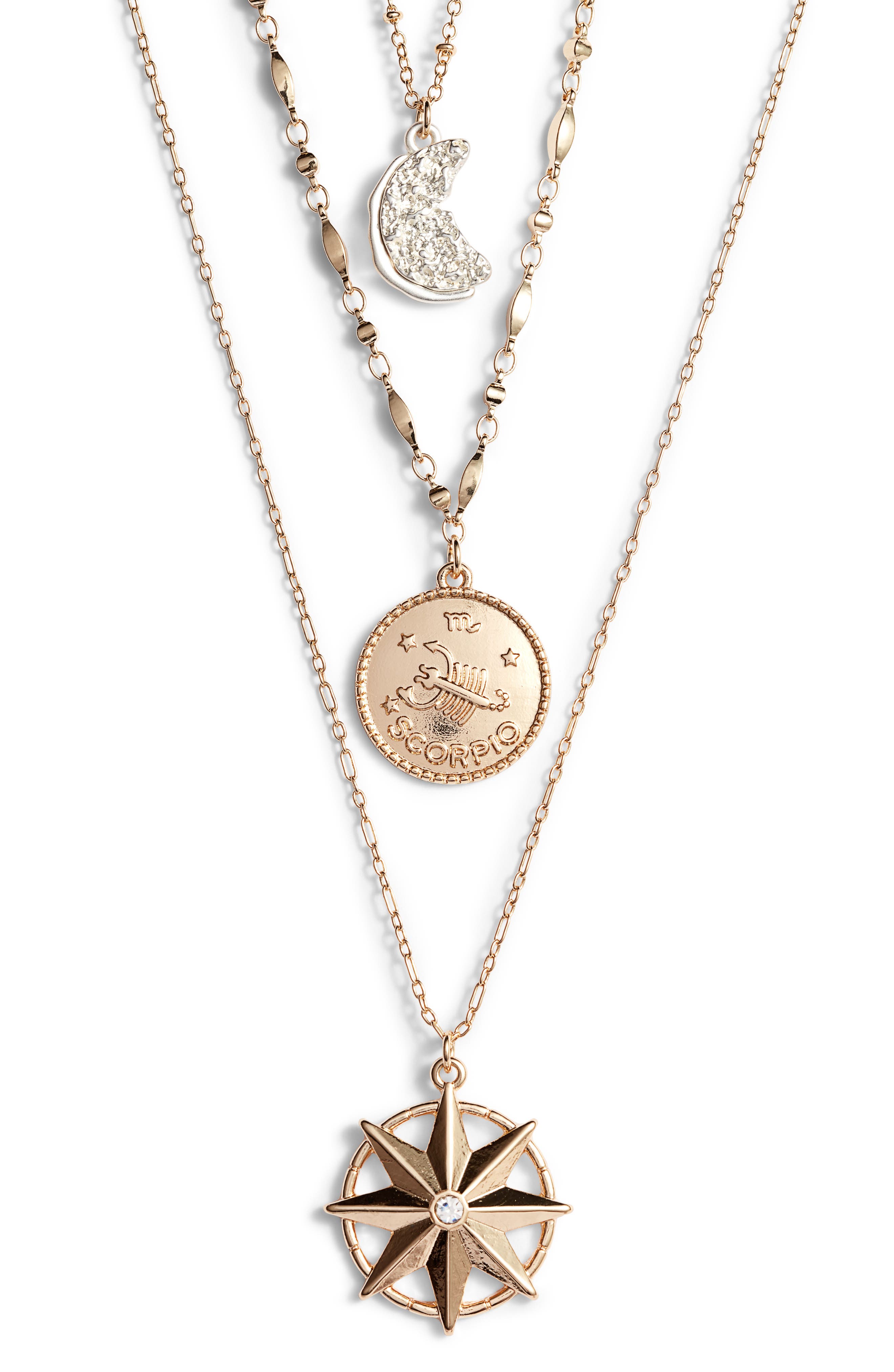 scorpio necklace topshop