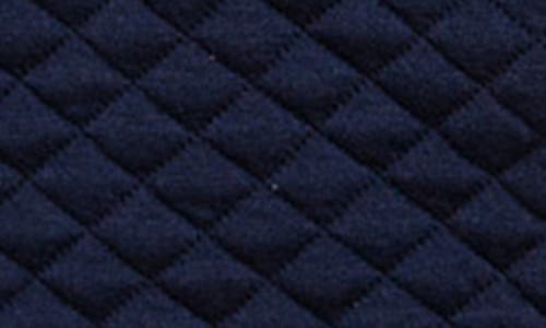 Pet Life Touchdog Quilt Hooded Full Bodied Jumpsuit In Navy/grey