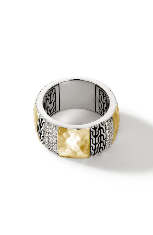 John Hardy Palu Pavé Band Ring in Silver at Nordstrom