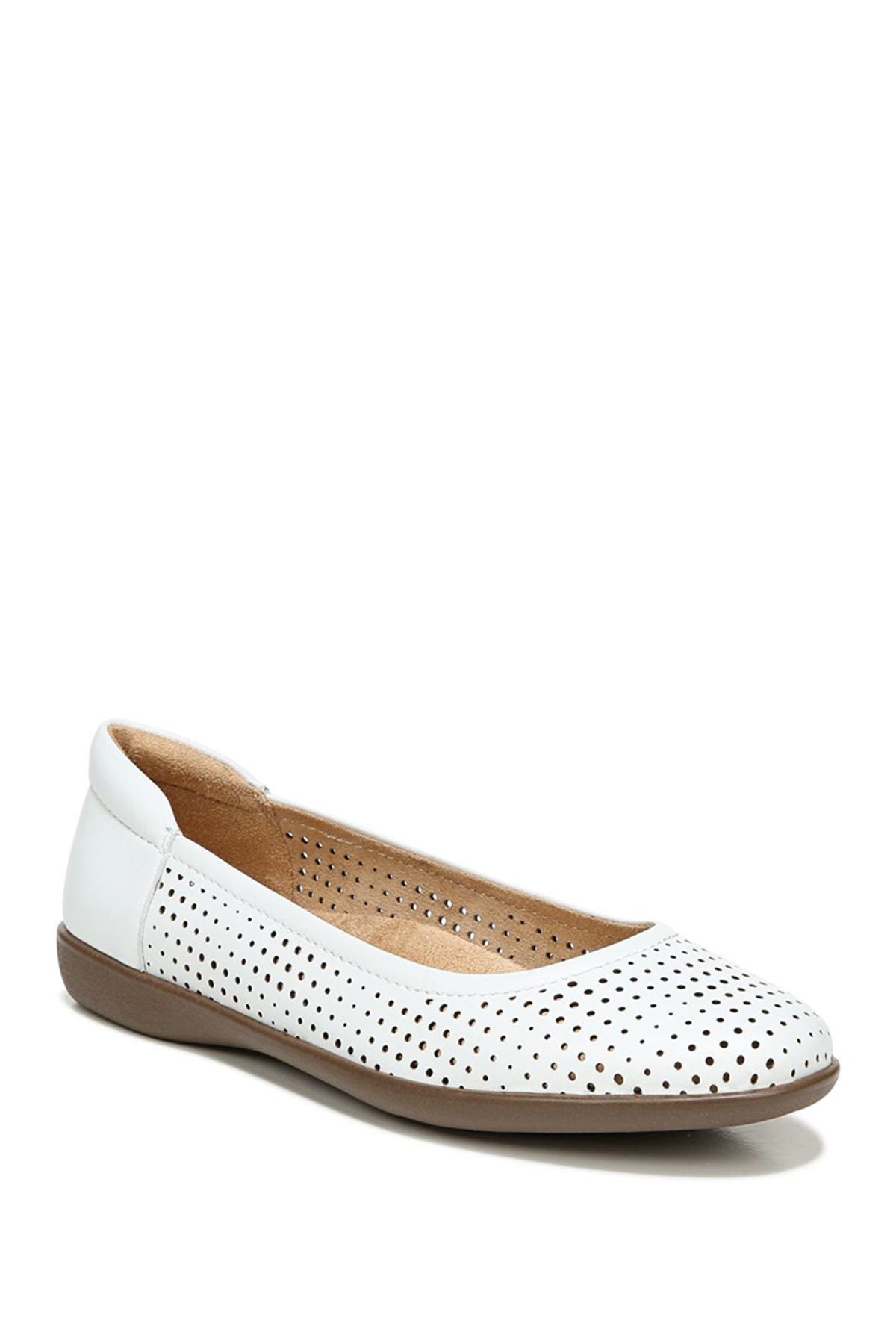 wide width leather flats