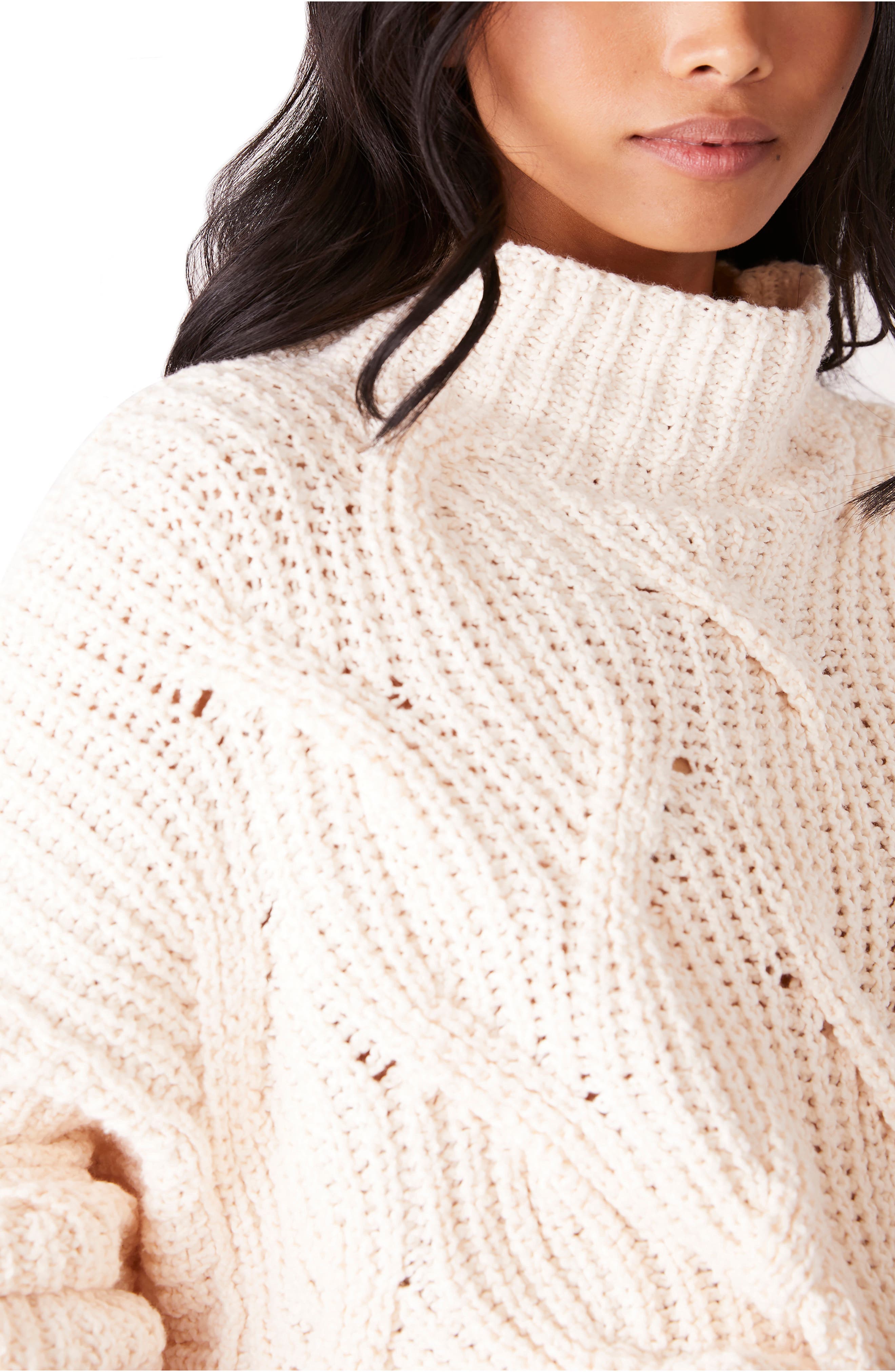 seasons change funnel neck sweater free people