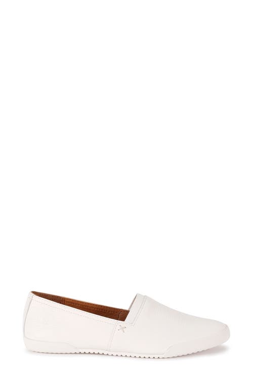 Shop Frye Melanie Slip-on Flat In White - Lyra