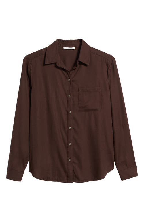 beachlunchlounge Textured Shirt Java at Nordstrom,