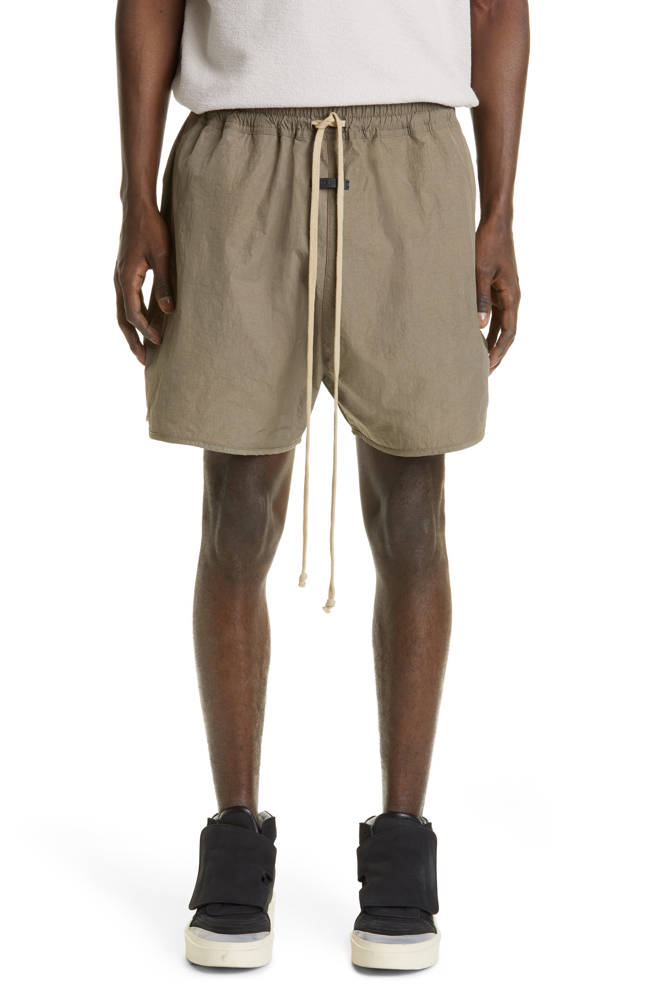 Fear of God Track Shorts in Taupe at Nordstrom, Size X-Small