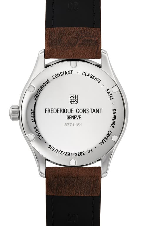 Frederique Constant Classics Index Watch, 40mm In Silverone