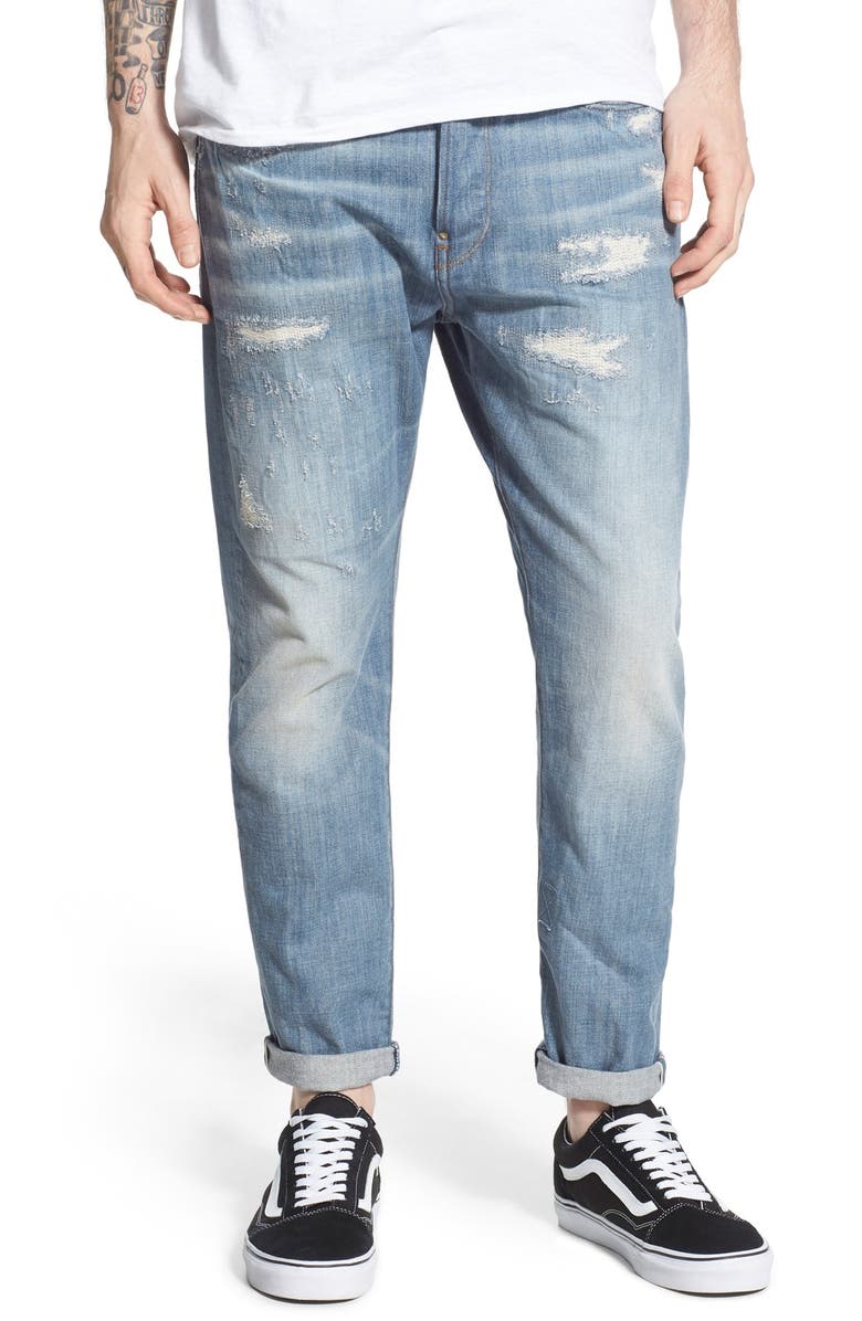 G-Star Raw '3303 Low' Tapered Slim Fit Jeans (Light Blue) | Nordstrom