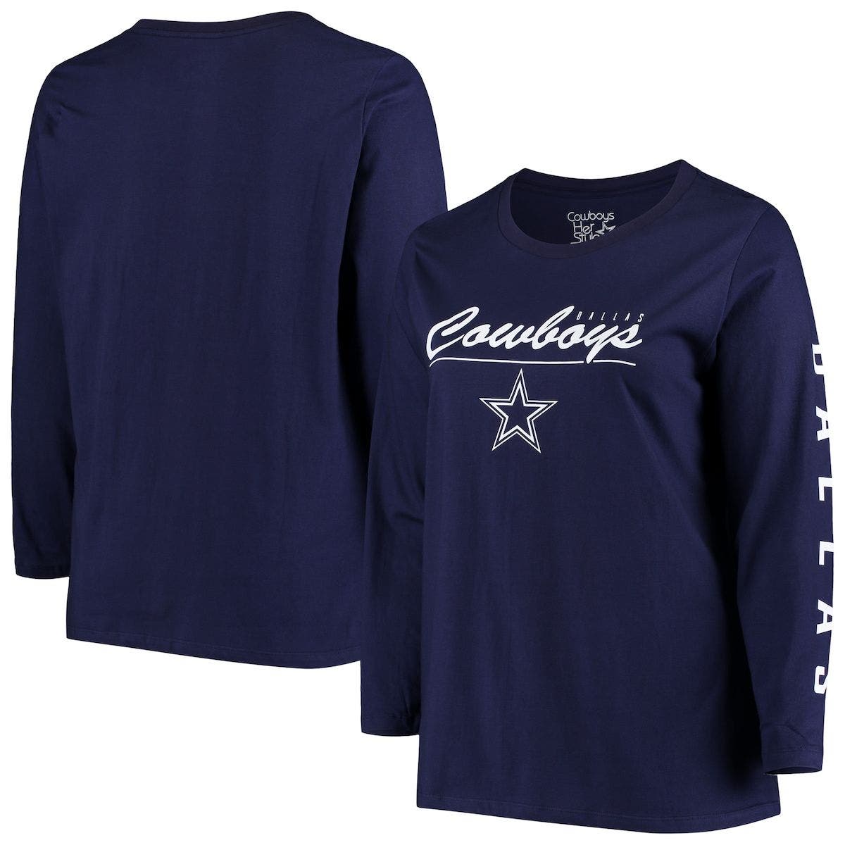 Majestic Navy Dallas Cowboys Plus 