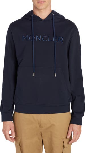 Moncler Embroidered Logo Hoodie | Nordstrom