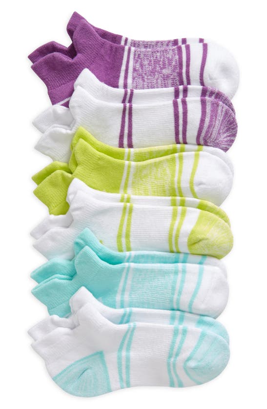 Shop Zella Girl Kids' Assorted 6-pack Sport Tab No-show Socks In Purple Spectre- Multi Pack