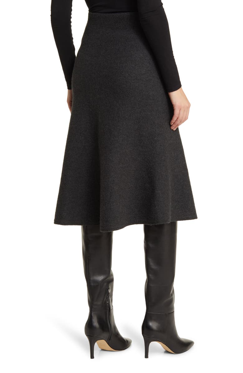 COS Flare Merino Wool Midi Skirt | Nordstrom