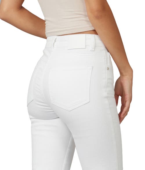 Lola Jeans Women's Denver-wht High Rise Straight Jeans In White