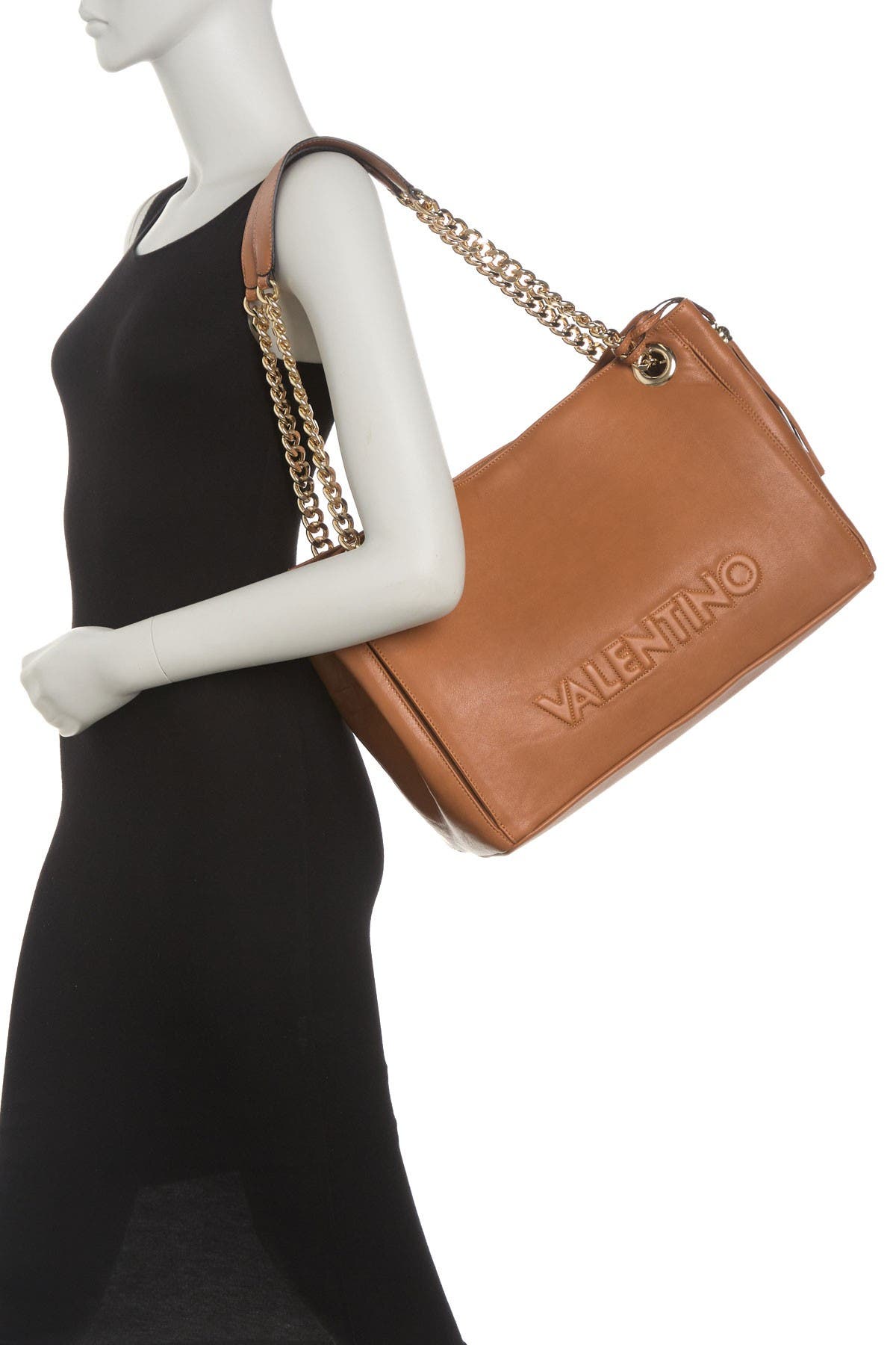 valentino verra leather shoulder bag