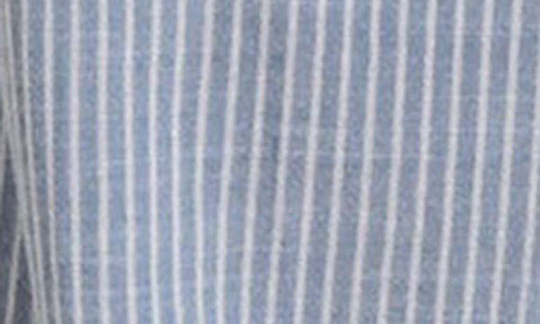 Shop Eberjey Nautico Stripe Long Sleeve Top & Pants Pajamas In Wedgewood