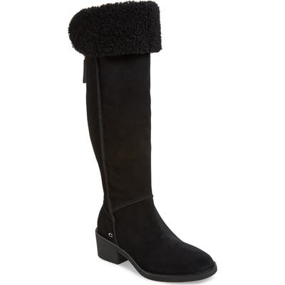 Coach Janelle Over The Knee Boot, Black