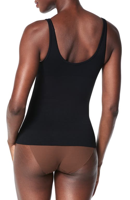 Spanx Everyday Seamless Shaping Tank Top In Very Black