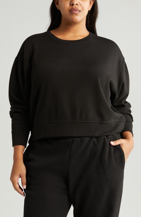 Women's Black Sweatshirts & Hoodies