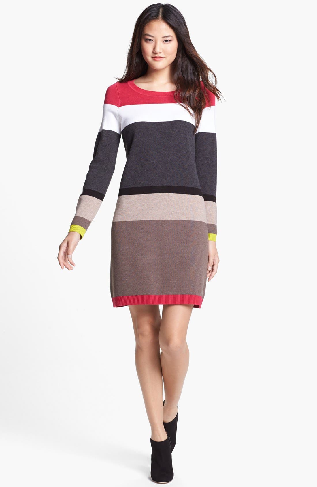 eliza j stripe sweater dress