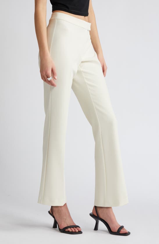 Shop Open Edit Stretch Twill Pants In Ivory Dove