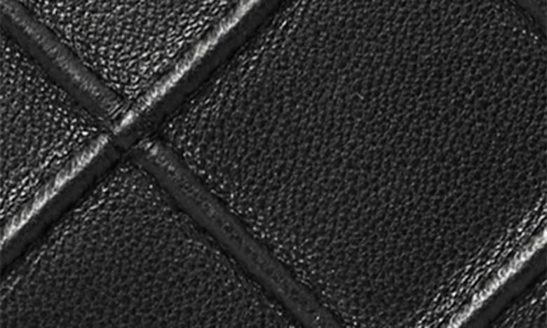 Tory Burch Quilted Leather Zip Wallet In Black