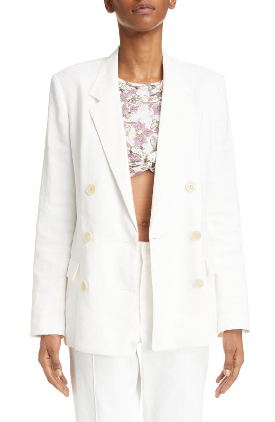 Isabel Marant Sheril Double-breasted Blazer In White In White