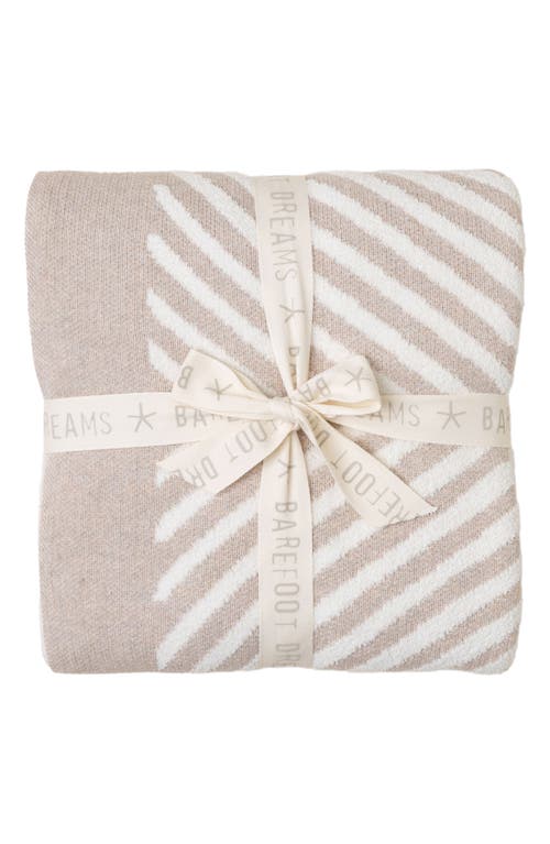 barefoot dreams Agave Cozy Cotton Blend Throw Blanket in Oatmeal-Cream at Nordstrom