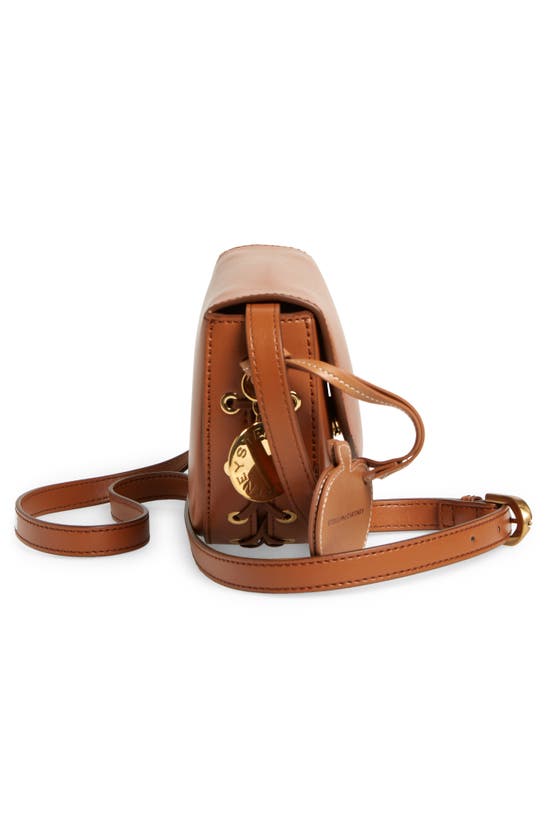 Shop Stella Mccartney Small Frayme Whipstitch Uppeal™ Apple Leather Saddle Bag In 2520 Tan