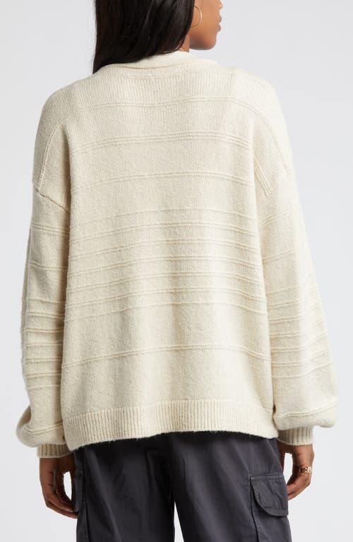 Shop Bp. Everyday V-neck Cotton Blend Cardigan In Beige Oatmeal Light Heather