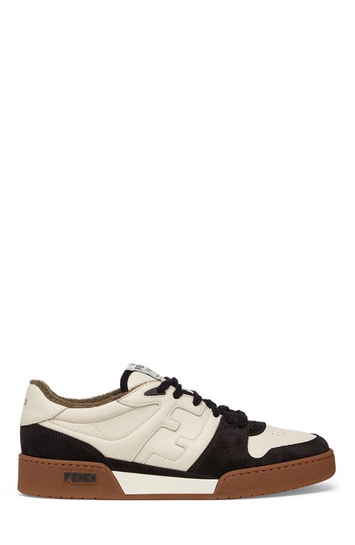 Shop Fendi Ff Match Sneaker In Nero/milk/nero