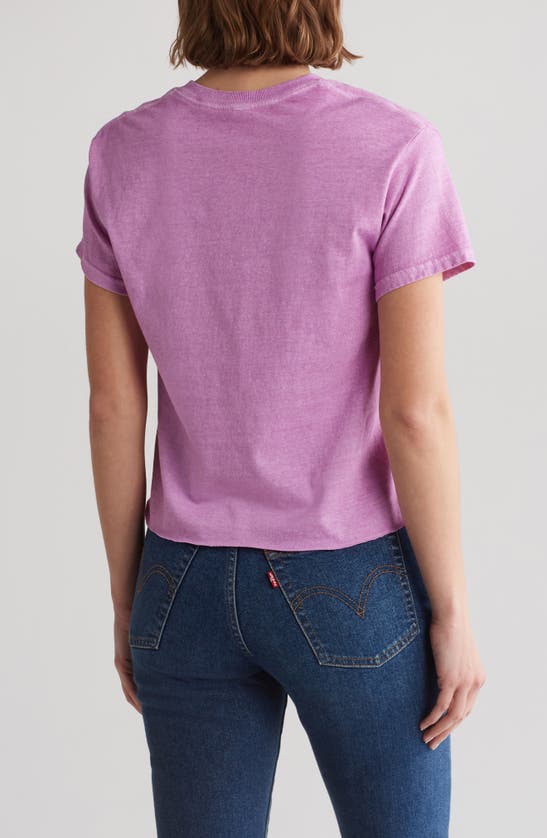 Shop Philcos Acdc Bolt Cotton Graphic T-shirt In Purple Pigment
