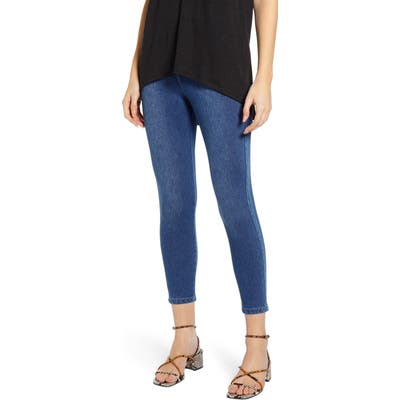 Lysse Toothpick High Rise Crop Denim Leggings, Blue