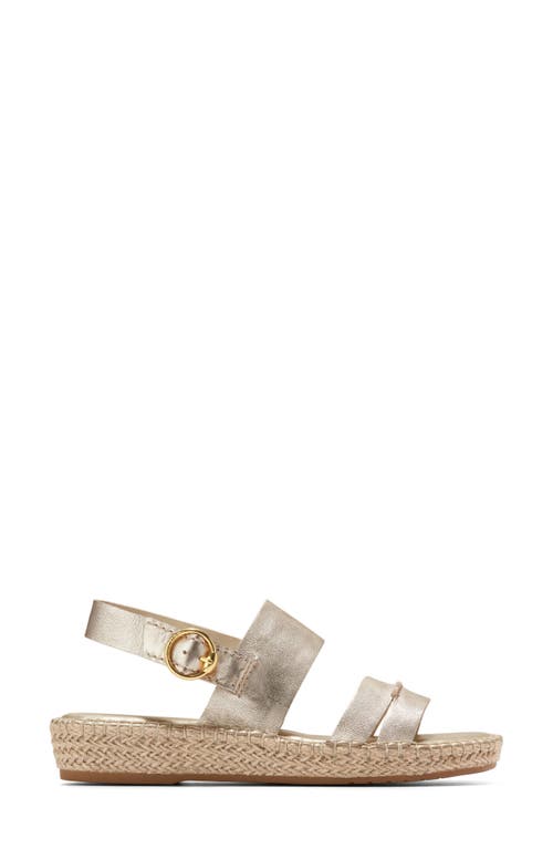 Cole Haan Cloudfeel Tilden Sandal In Soft Gold