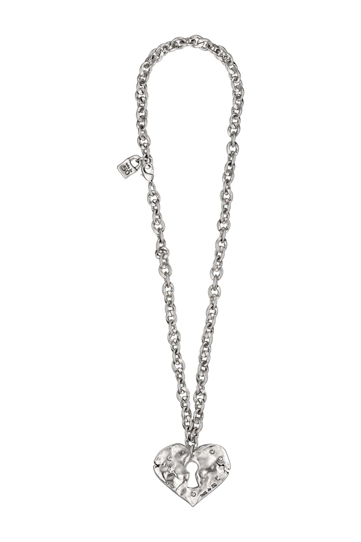 Uno De 50 | What Do You See Heart Lock Pendant Necklace | Nordstrom Rack