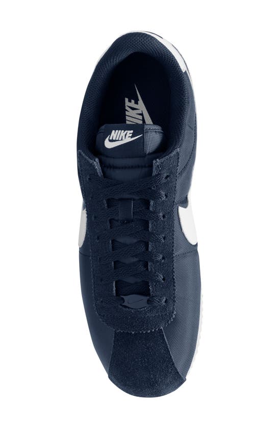 Shop Nike Cortez Txt Sneaker In Midnight Navy/ White