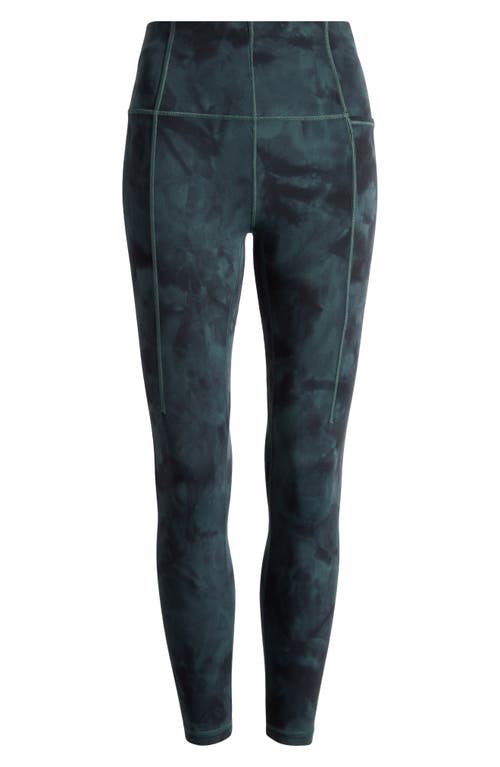 Shop Sweaty Betty Supersoft 7/8 Leggings In Trek Green Spray Dye