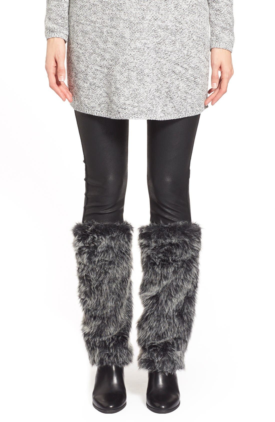 Hue Faux Fur Leg Warmers Nordstrom