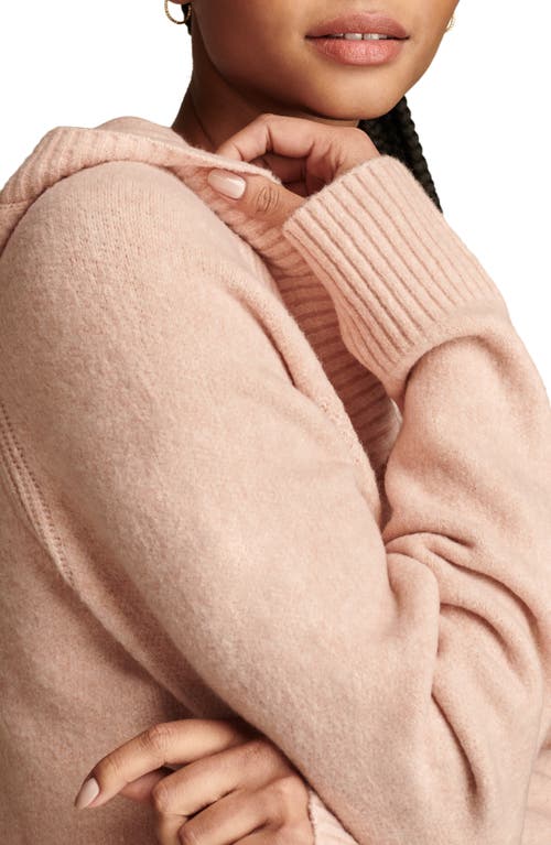 Shop Lucky Brand Sweater Hoodie In Rose Smoke